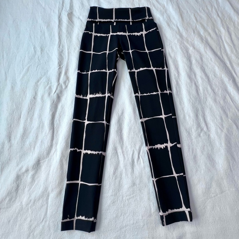 Bitte Kai Rand Magic Fold Waist Pull On Pant Black/White Grid Pattern Women's XS - Picture 6 of 13